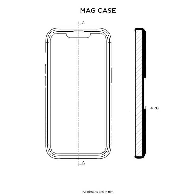 Image of Quad Lock MAG Phone Case for iPhone 13 Pro Black