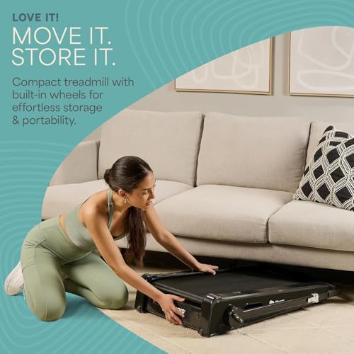 Image of LifePro PacerMini Compact Walking Pad Treadmill with Incline - Under Desk Walking Treadmill for Home Mini Apartment & Office Portable Low Profile Quiet Electric with Remote Control & LED Display