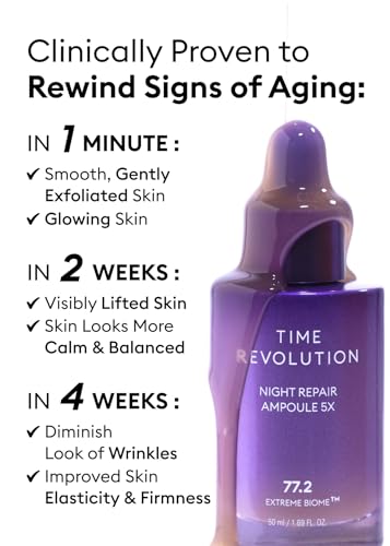 Missha Time Revolution Night Repair Ampoule Trattamento Notte Intensivo Effetto Antirughe 50 Ml - 8