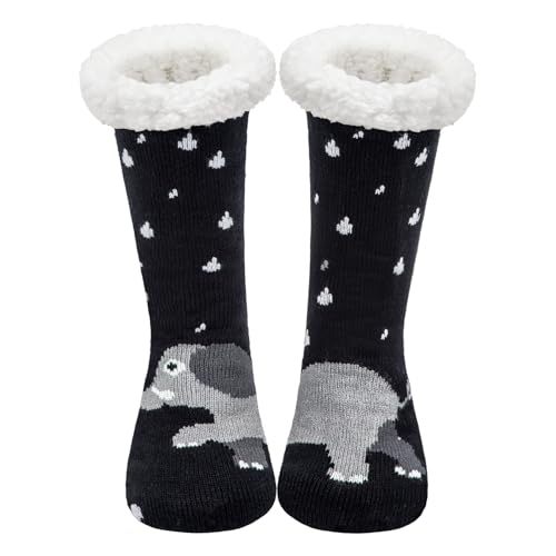 Justay Sowarm Kuschelsocken Thermo Stoppersocken Flauschige...