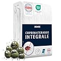 Dreamzie Coprimaterasso Singolo Impermeabile 90x190x25 cm - Coprimaterasso Antiacaro Integrale con Chiusura a Zip per Allergici