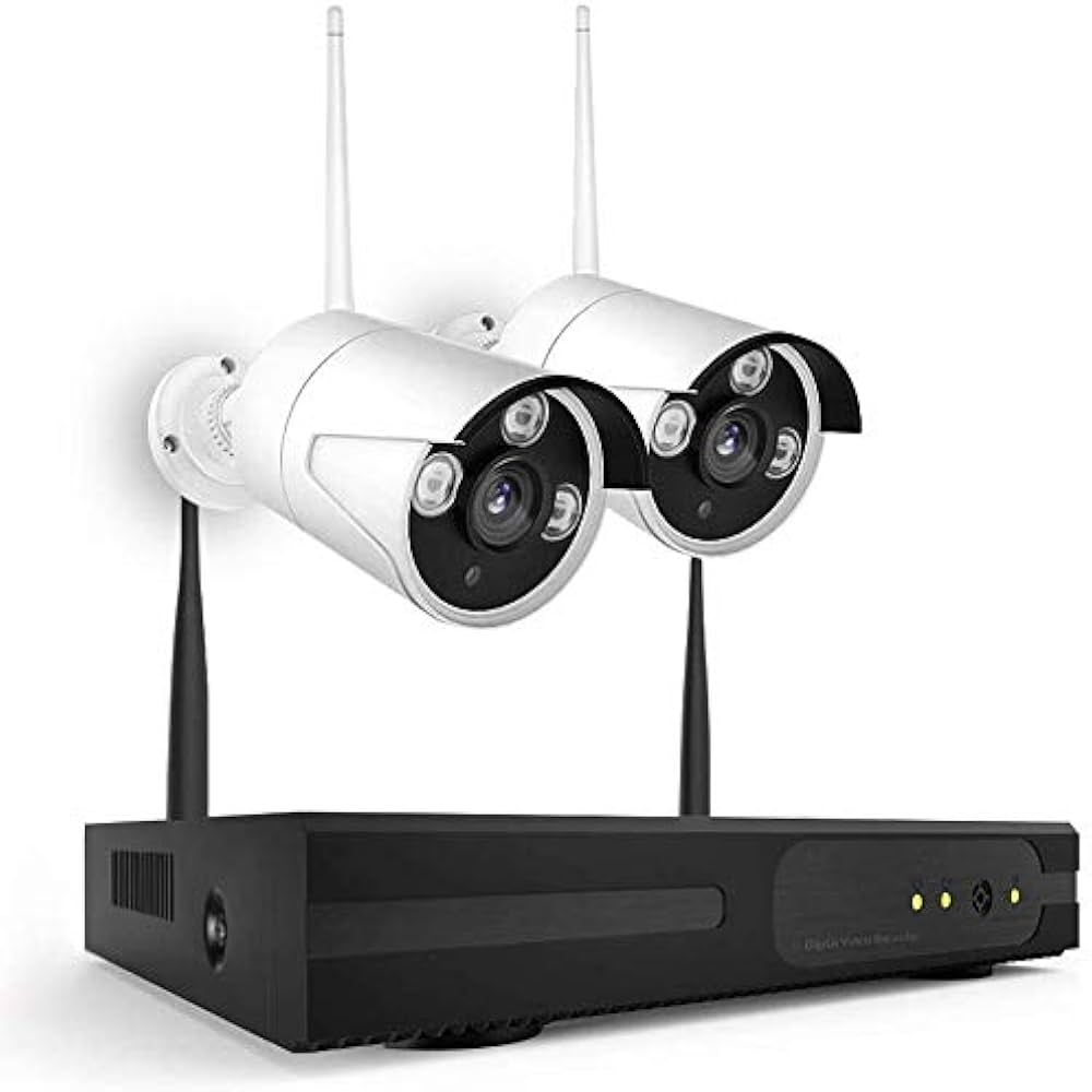 Extaum K9604 4Ch Nvr + 2 Cameras Wireless Nvr Kit Security