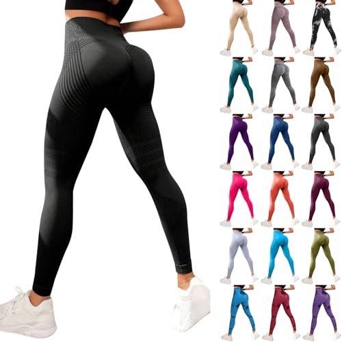 Luveon Legging Anti Cellulite Femme 3D Original,Leggings 3D Anti Cellulite, Legging à Compression - Minceur Taille Haute sans Couture Yoga Fitness Sport Pantalon Nouveau