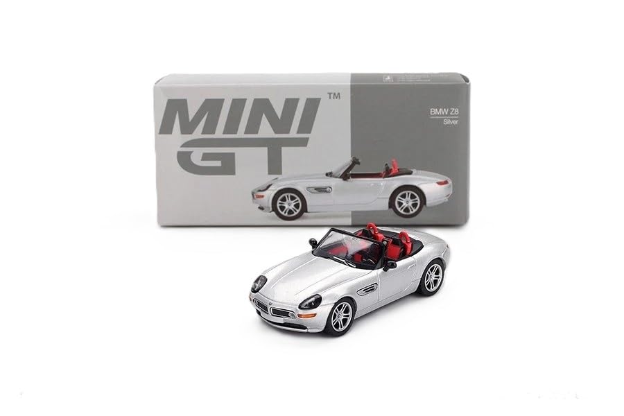1:64 Diecast Model Car Compatible with BMW Z8 Silver Limited