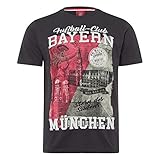 Motive der Stadt München FC Bayern München Heimat T-Shirt (L, schwarz)
