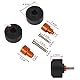 Duke 125 390 2012-2024 4pcs Motor SturzPads Rahmenschutz Crash Sliders für DUKE 125 390 200 RC125 RC390 RC250 2012-2019 2020 2021 2022 2023 2024- Schwarz