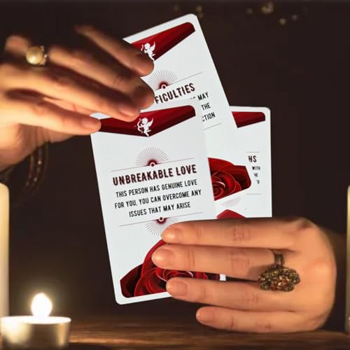 Image of PATPAT 53Pcs Angel of Love Inspiration Cards Deck - Romantic Love Oracle Cards for Guidance, Self-Reflection, Tarot Reading, Party Games, Personal Growth, & Unique Gift Ideas