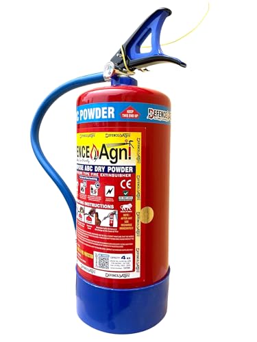 Image of ABC Powder Type 4 Kg Fire Extinguisher (Red) | ISI Certified | Suitable for Home, Office, Car, Kitchen, Shops & Industrial Use