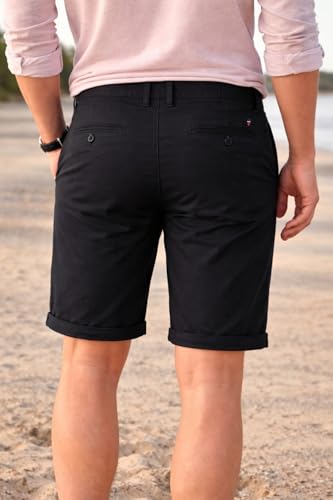 Image of Louis Philippe Men's Slim fit Solid & Cotton Stretch Everyday Shorts | Stylish and Flattering Silhouette