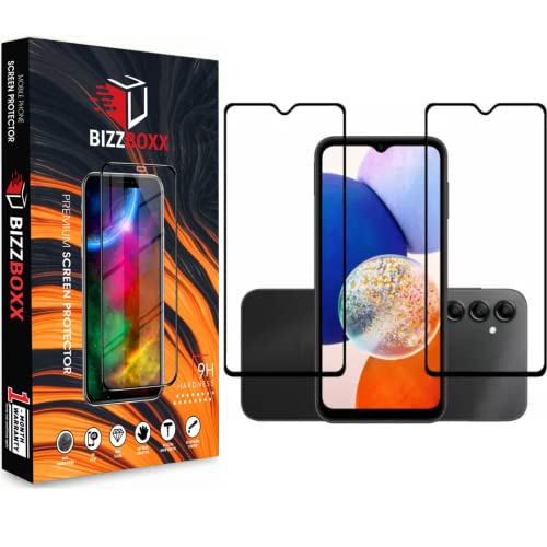 Image of Screen Protector Compatible with Samsung Galaxy A14 5G - DuraGlass, Military-Grade 9H Tempered Glass, Edge-to-Edge Protection, Anti-Explosion, Easy Installation Kit (Pack of 2)