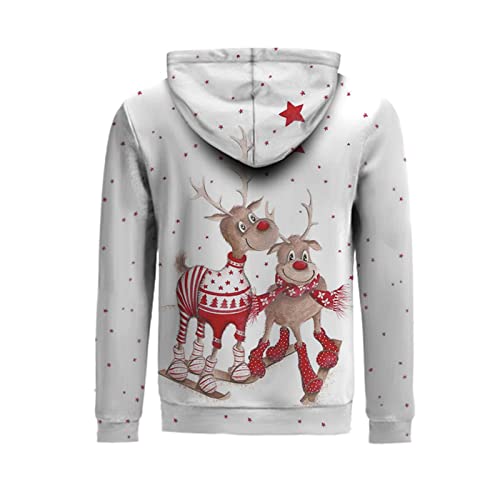 Womens Fleece Lined Hoodies Pullover Christmas Crewneck Pullover Pullover Blouse Tops Scoop Neck Basic Layer Stretchy Shirts #TOP4