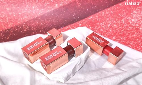 Image of Maliao Color Last Matte Lipstick - Long-Lasting, Vibrant Shades (RASP BERRY)