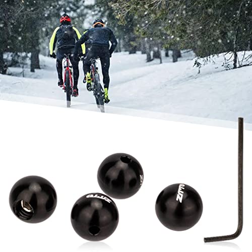 Fancyes Conjunto de tampas de extremidade de cabo de freio de bicicleta de 4 peças com ferramenta, p