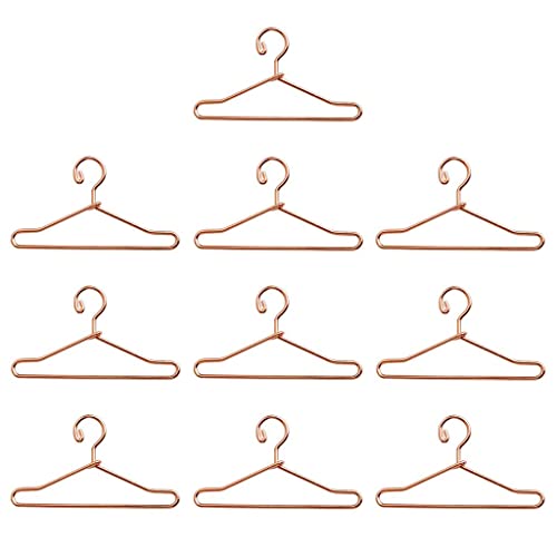 predolo 10 peças de cabides de casaco em miniatura/3 1/6 1/8 1/12 e OB11 Bonecas Vestido Calças Vest