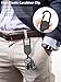 Keychain Tracker, Keys Finder Works Compatible with Find My App (iOS Only), Heavy Duty Keychain Carabiner Car Key Chains for Men, Anti-Lost Tracker with Keyrings, Rechargeable & Waterproof, Black