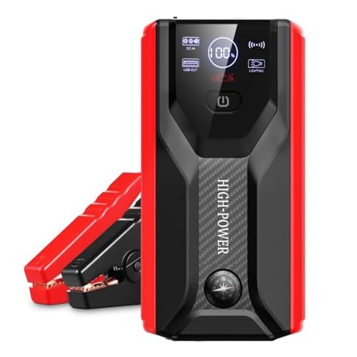 Jump Starter Power Pack, 2500A Peak 28000mAh Car Battery Booster Jump Starter(up to 8.0L Gas and 8.0L Diesel Engine), 12V Portable Car Jump Starter Power Bank with LED Flashlight and USB QC 3.0