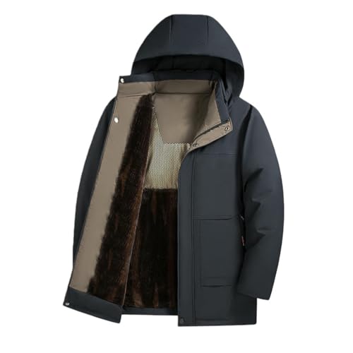 Veste d'hiver homme rembourrée coton doublure épaisse chaude amovible