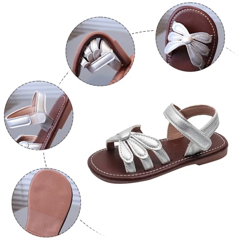 IWIHMIV Kids Beach Sandals Girls Open Toe Cute Flat Summer Dress Shoes Non Slip Lightweight Beach Walking Sandals3