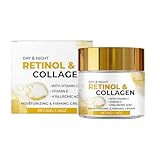 Colageno Con Para La Cara Y Crema Hidratante Facial Para Reafirmar La Piel Reducir Las Arrugas Y Las Lineas De Finura, Ingrediente Natural.Hidratante Antiedad Con Colágeno De Día Y De Noche.50g