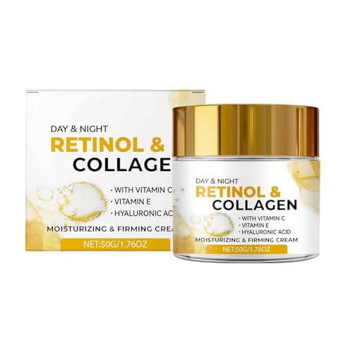 Colageno Con Para La Cara Y Crema Hidratante Facial Para Reafirmar La Piel Reducir Las Arrugas Y Las Lineas De Finura, Ingrediente Natural.Hidratante Antiedad Con Colágeno De Día Y De Noche.50g