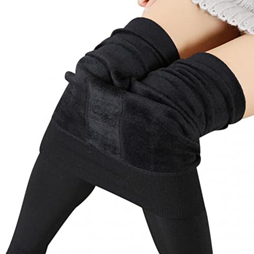 Thermo Leggings Damen, Damen Thermoleggins Winter Fleece Thermo Leggings Dick Warme Hosen Jogginghose Hohe Taille Innenfleece Sportleggins Kompressionsleggings Unterwäsche Cover