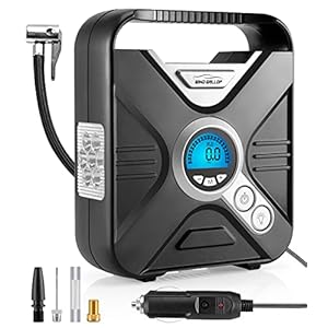 WindGallop Car Tyre Inflator Air Compressor Tyre Pump 12V Electric Car Air Pump for Car Tyres Bike Tyres with Digital…