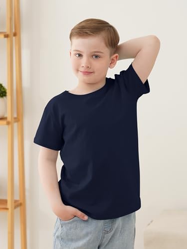 5 Pack Boys Shirts Short Sleeve Shirts for Boys Cotton T-Shirts Kids Toddler Tshirts Tees Clothes Summer Tops4