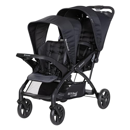Image of Baby Trend Sit N' Stand Double 2.0 Stroller, Madrid Black
