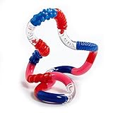 Tangle Jr. Textured Sensory Fidget Toy, Red Pink Blue