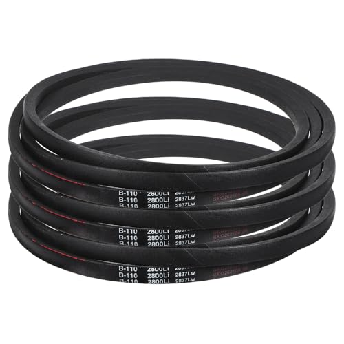 Courroie trapézoïdale B110 noire de 287 cm pour équipement de machines de production