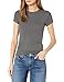 Daily Ritual Women's Ribbed Short-Sleeve Crew Neck Shirt