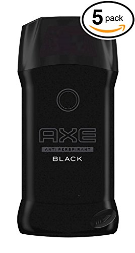 (PACK OF 5 STICKS) Axe BLACK Dry Stick Antiperspirant & Deodorant. 48 HOUR ODOR PROTECTION! Energized & Fresh! (5 Sticks, 1.7oz each Stick)