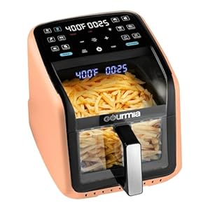 Gourmiaspanorama7quartdigitalairfryerwithpanoramicviewingwindowholographicdisplay12cookingpresetsfryforce360technologydishwashersafenonstickbasket1500wattspeach Urban Country Home Decor Gourmias panorama 7 quart digital air fryer with panoramic viewing window holographic display 12 cooking presets fryforce 360 technology dishwasher safe nonstick basket 1500 watts peach urban country home decor