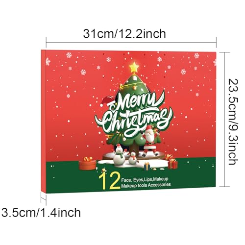 Calendrier de l'Avent Beauté 12 jours pour maquillage de Noël
