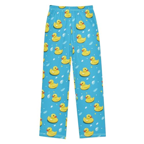 Pajama Bottoms, Cute Little Ducks Cartoon Pattern Sleeping Pant Lounge Wear Pajamas Long Pants Sleepwear Pjs