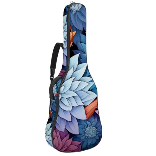Housse guitare acoustique 109cm sac à dos étui souple imperméable Oxford 2 poches