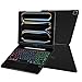 LENRICH Keyboard Case for iPad Pro 13 inch M5 2025/M4 2024, 360 Rotatable Wireless Folio 180 Swivel Stand Hard Cover Auto Sleep/Wake up Black