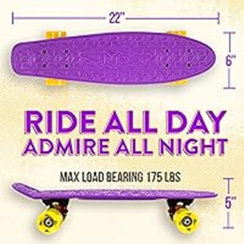 image for Flybar 22 Inch Kids Skateboard – Mini Cruiser Skateboards for Kids A