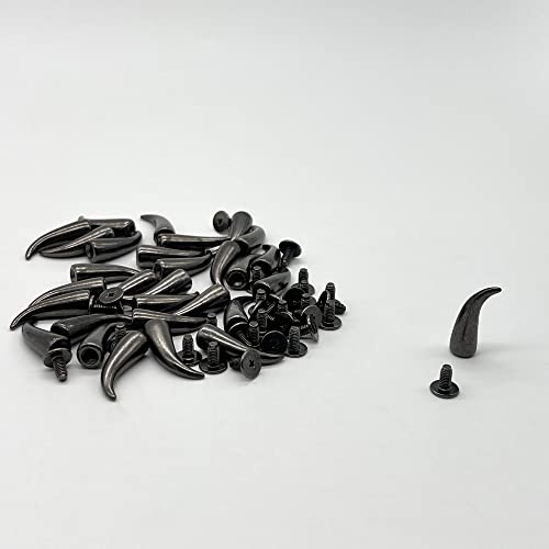 CHENGSHI 30pcs Ziernieten modische Nieten Gothic Metall Spikes Metall Punk Ziernieten Nieten zum Schrauben Kleidung Schraubennieten DIY Nieten Metall Gothic Spikes Ziernieten Für Kleidung (Chili) Cover