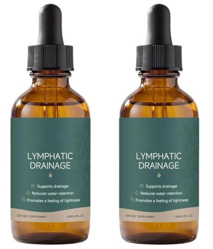2 Stück Zynea Lymphdrainage-Tropfen Zynea-Tropfen Wasserhaushalt fördert die allgemeine Gesundheit natürliche Inhaltsstoffe für Männer und Frauen 60 ml