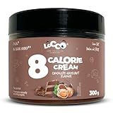 8 Kalorien Spread Schoko-Haselnuss Geschmack Nur 8 Kalorien pro Portion Fettarme Crème Ohne Zuckerzusatz Kein Palmöl Keto-Diät Vegetarisch Geschmeidige Paste Süßer Snack 300 g