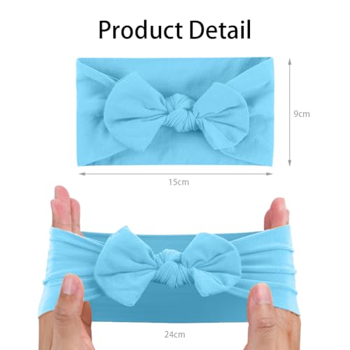 Aolso Baby Girl Headbands, 10pcs Baby Headbands Hair Bands, Newborn Headbands Baby Girl Bows, Toddler Hairbands and Bows Child Hair Accessories - Image 2