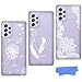 HopMore 3 etui do Samsung Galaxy A72 5G silikonowe etui przezroczyste z motywem etui ochronne przezroczyste Samsung A72 5G etui na telefon komórkowy cienkie etui silikonowe Clear Case Cover - pióra mniszek lekarski kwiat