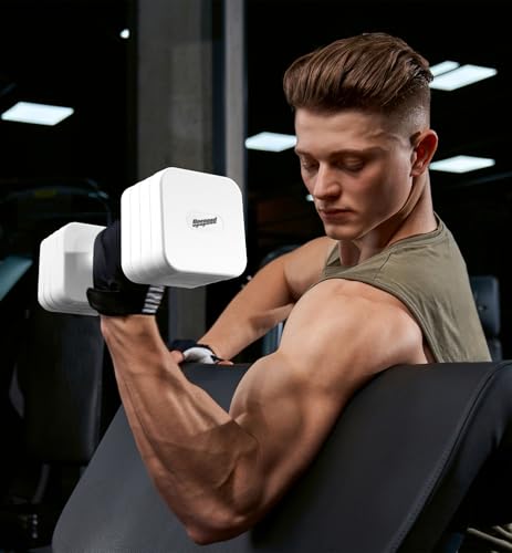 Image of 15LB 20LB 30LB 40LB 50LB Adjustable Dumbbell Set Free Weights Dumbbells Set for Women Men Hand Weights Sets Adjust Dumbbell Weight Sets for Home Gym Exercise Workout Strength Training Equipments