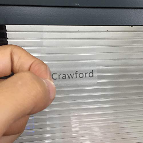 Preisvergleich Produktbild BLOUR 108X 28x13MM Transparente Namensschild-Aufkleber Personalisierte wasserdichte benutzerdefinierte Etiketten für Kinder Schulbriefpapier Büromaterial
