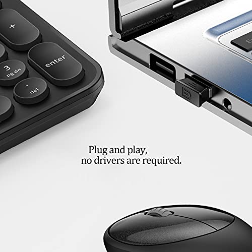 TXTKT Kabellose Tastatur- und Mauskombination, 2,4-G-Wireless-Empfang, Lange Standby-Zeit von 36 Monaten.Geeignet für Laptop, PC und Verschiedene Smart-TV, kompatibel mit Systemen (Rosa) - Image 7