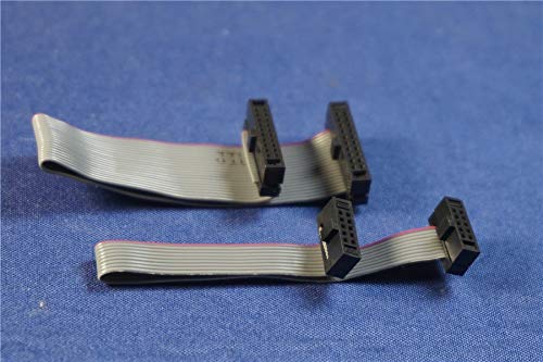 Gimax 20pcs 1.27 mm IDC Socket Extension Flat Ribbon Cable 6 8 10 12 14 16 18 20 24 30 34 40 44 50 60 68 80 Pin 20 CM ISP JTAG DAP AVR - (Color: 12 Pin to 12 Pin)