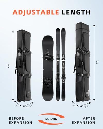 GranPeak Extendable Snowboard Roller Bag