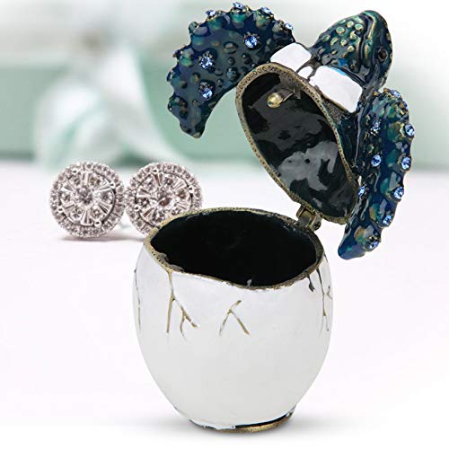 Boîte à bijoux œuf de tortue décorative, idéal pour déco de bureau élégante - 5