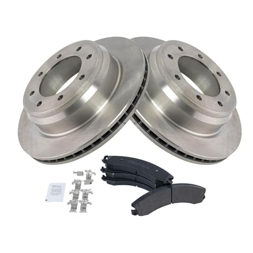 Image of TRQ Rear Brake Pad and Rotor Set Semi Metallic